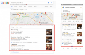 Факторы ранжирования в блоке локальной выдачи Google